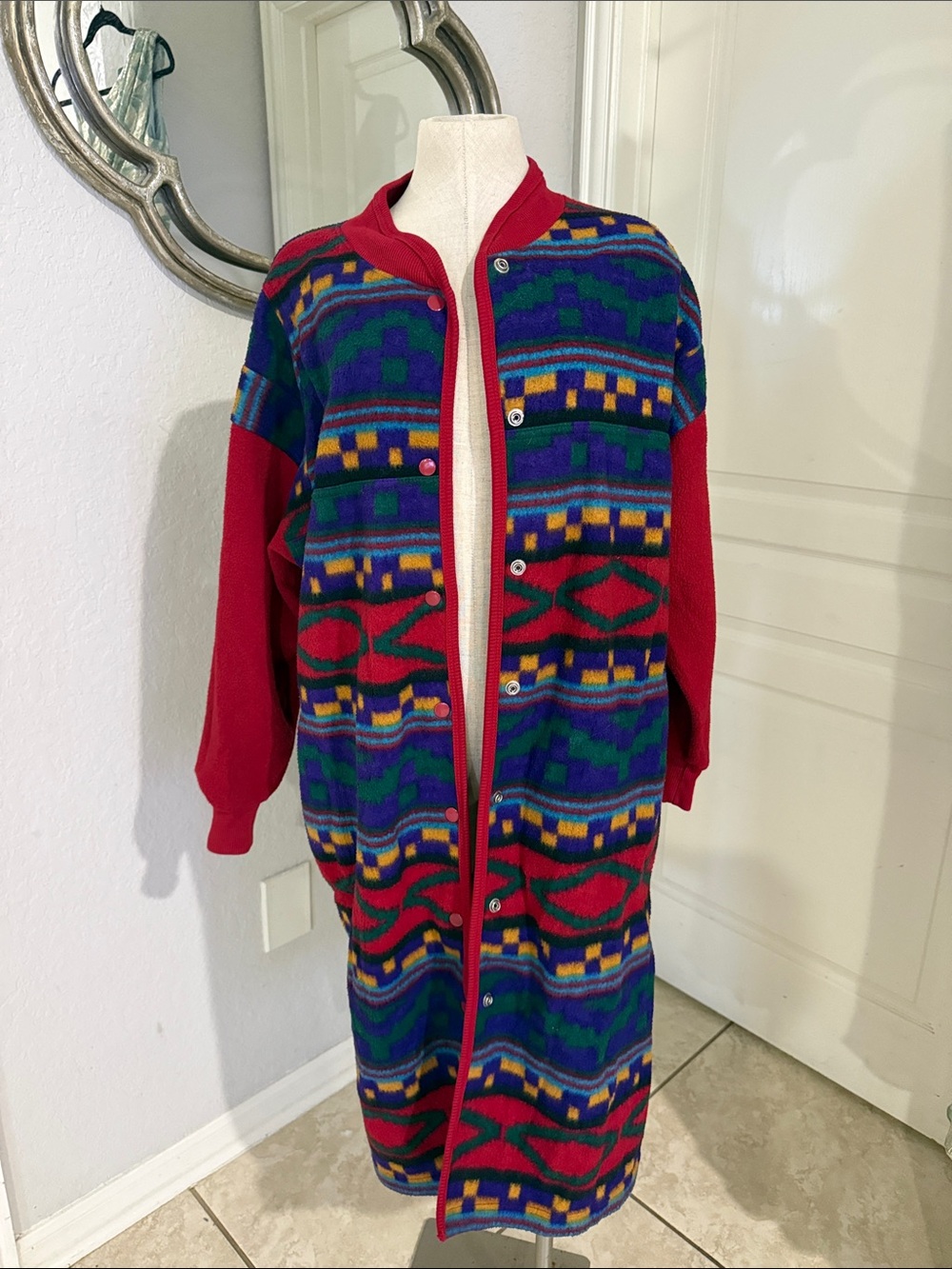 Vintage Erika Taylor sport Aztec south western long lounge wear